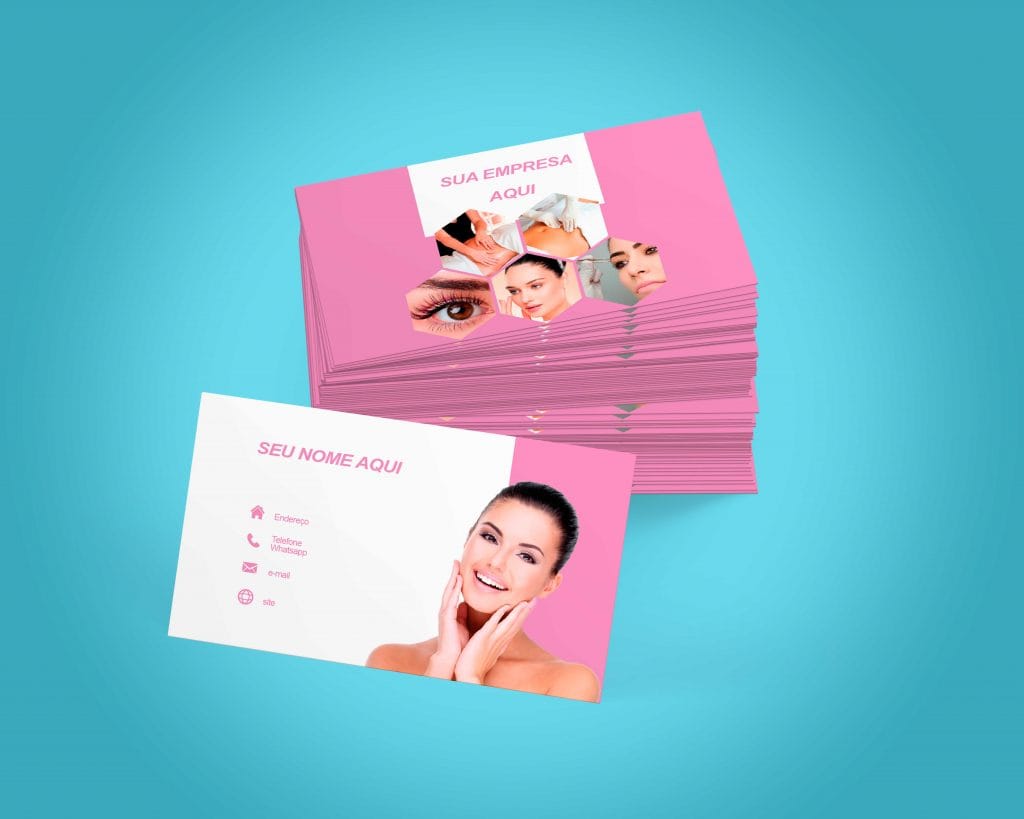 CARTÃO DE VISITA ESTÉTICA - Criativo AZ - Cartões de Visita e Panfletos
