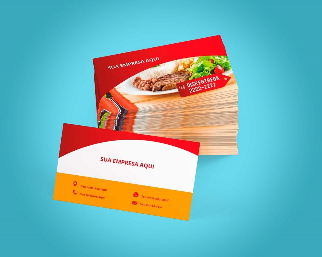 CARTÃO DE VISITA RESTAURANTE E MARMITEX - Criativo AZ - Cartões de ...